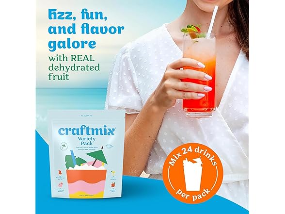 Craftmix Cocktail Mixer Variety, 24pk