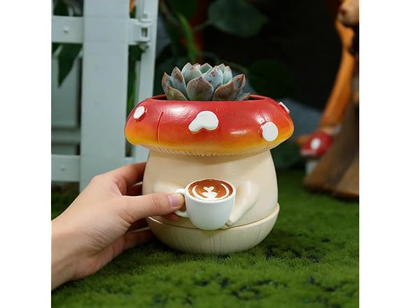 TUKRKRS GAR-59 Animal Succulent Plant Pots Decor