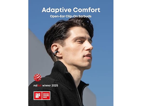 (NEW) Anker Soundcore AeroClip Open-Ear Clip-On Earbuds