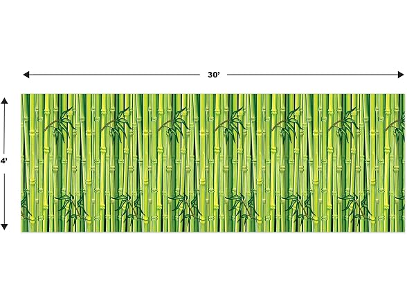 Beistle Bamboo Wall Backdrop 4ft x 30ft