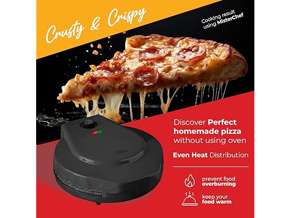 Mister Chef Countertop Pizza Maker