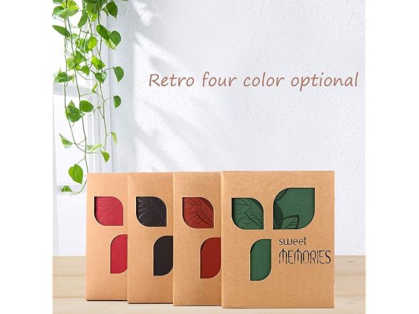 Scrapbook Album,Leather Leaf Pattern