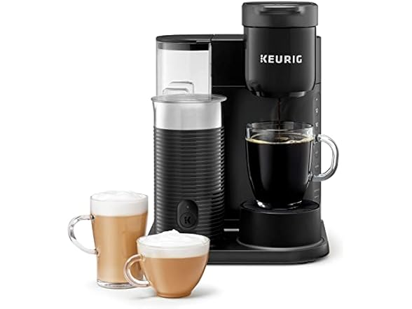 K-Cafe Essentials Single Serve K-Cup Pod Coffee, Latte and Cappuccino Maker, Black
