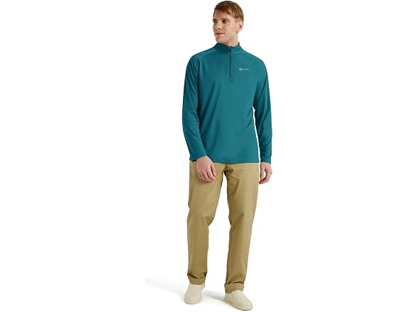 SG Edge Men (L) UPF 50+ Rash Guard 1/4 Zip Shirt