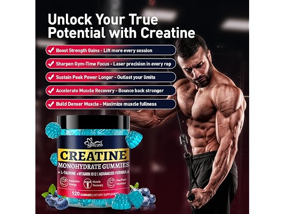 Creatine Gummies for Women & Men