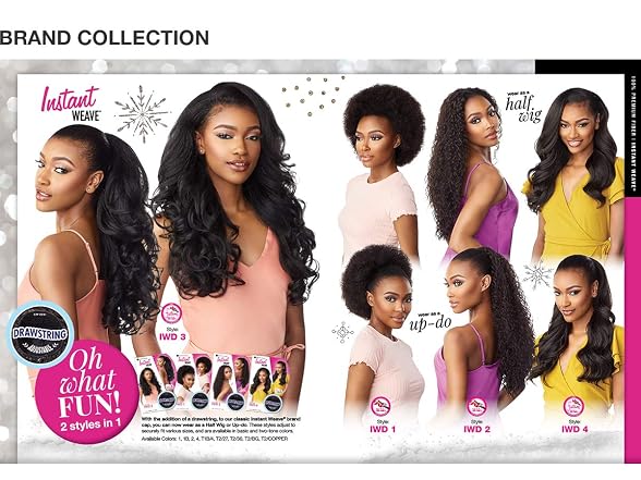 Sensationnel Instant Weave Half Wig 4 Jet Black