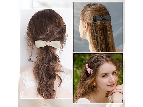 5 PCS Hair Bows Cute Hair Clips for Women