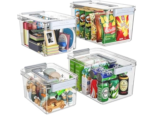 $29.99, Was $35.99, 16% Off! Plastic Storage Bins with Lids dealfomo