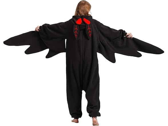 WAWRTOU Women's (XL) Mothman Costume Halloween - Gallery 6