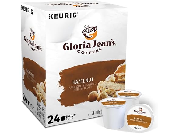 Gloria Jean's Hazelnut K-Cups, 24ct