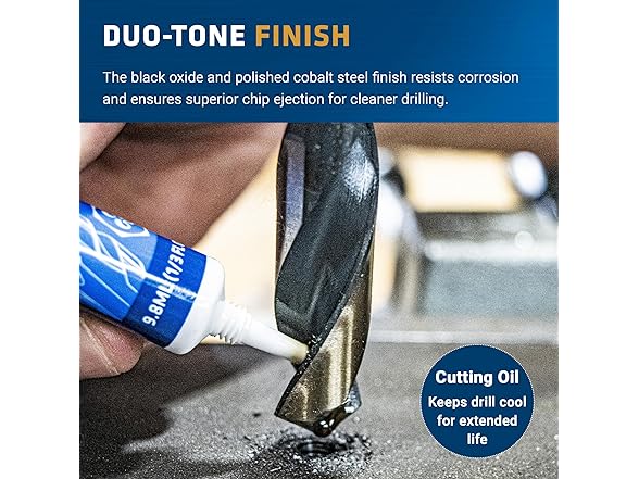 Century 44365 1" Silver and Demming Bit blue