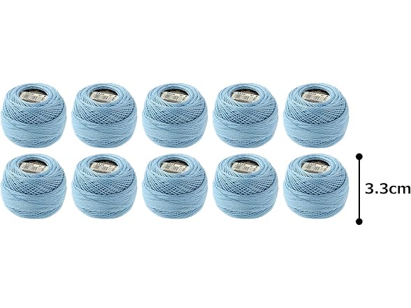 DMC Pearl Cotton Balls, Size 8, Light Baby