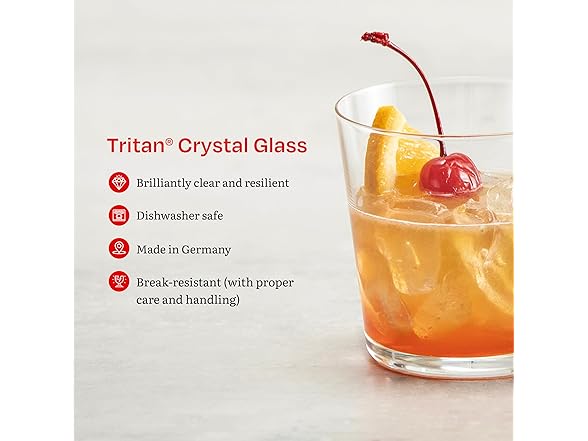 Eater x Zwiesel Crystal Glass, 12 Ounce Double Old Fashioned (Set of 8)