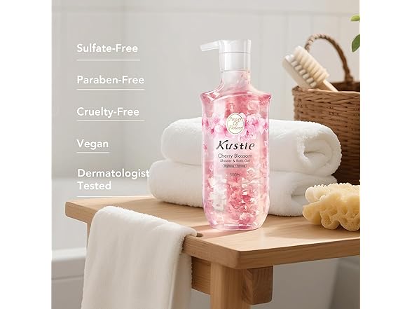 Kustie Cherry Blossom Body Wash 16.9oz