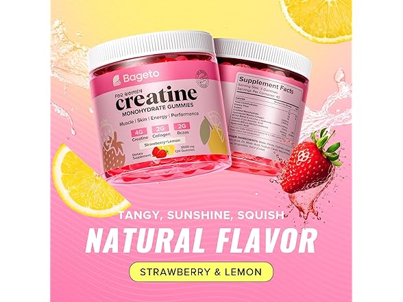 Bageto Creatine Collagen Gummies for Women
