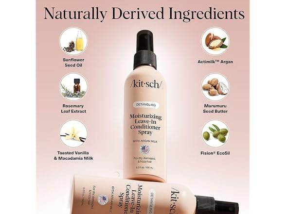 Kitsch Argan Milk Leave In Conditioner