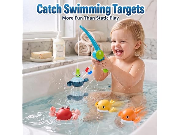 ZHFUYS 12Pcs Bath Toys for Toddlers