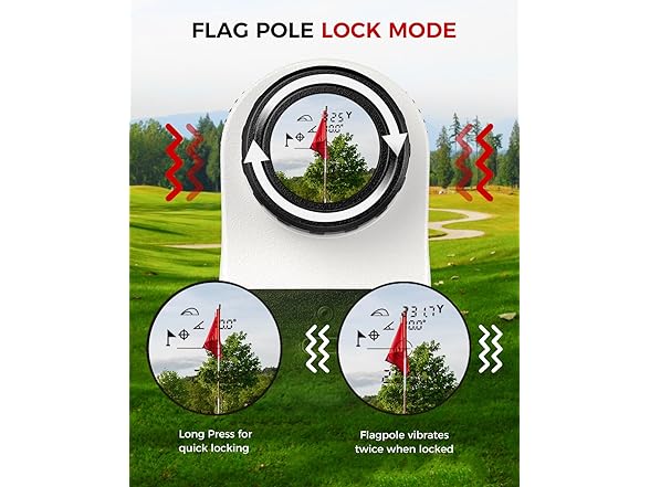 VyKure Golf Rangefinder with Slope | 1200 Yards