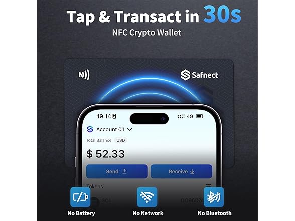 NFC Crypto Hardware Wallet