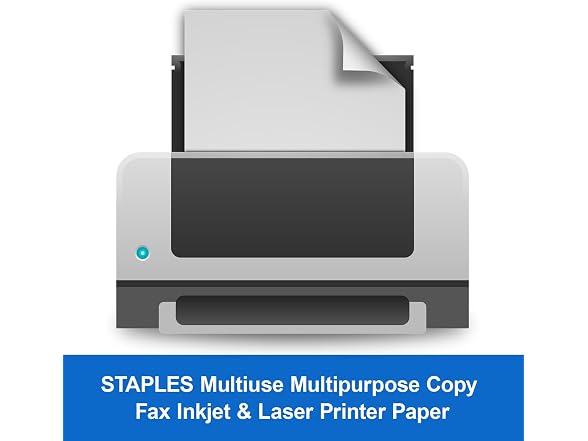 Staples Multipurpose Copy Printer Paper, 20 White