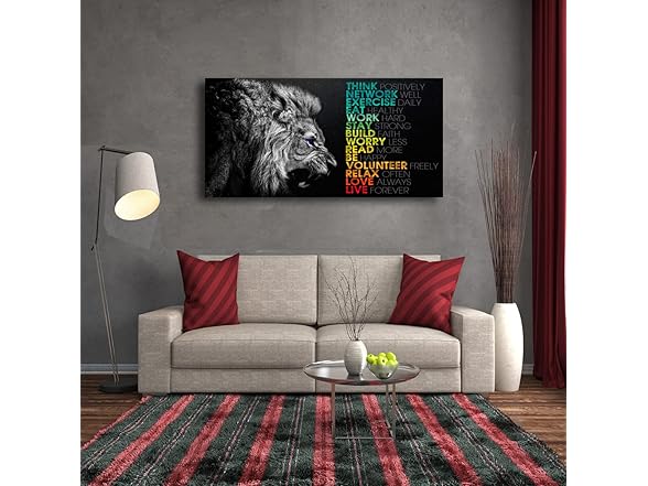 Animal Lion Canvas Wall Art