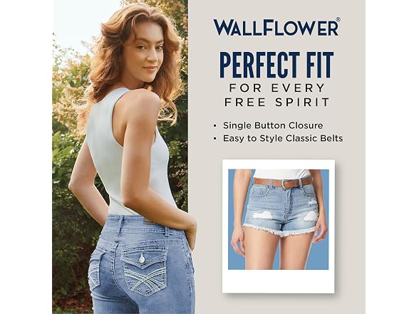 WallFlower Women (9) Fearless Belted Shorts