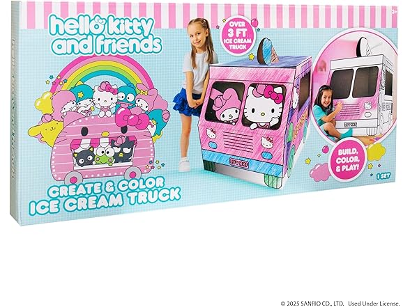 Hello Kitty and Friends Create & Color Ice Cream Truck Playhouse