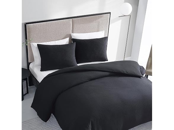 Vera Wang King Duvet Cover Set with Shams