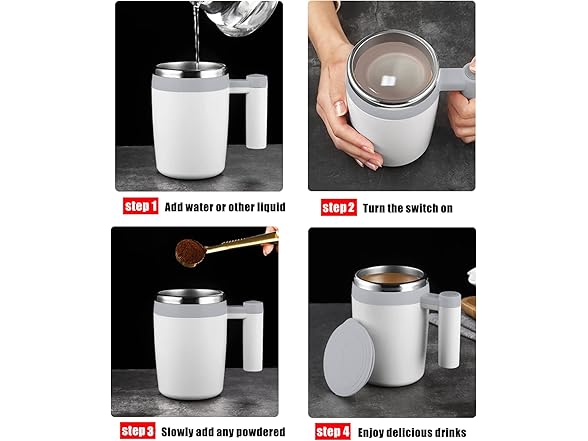 Rechargeable Self Stirring Mug