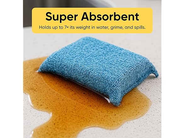 Miracle Microfiber Scrubbing Sponge Blue Extra