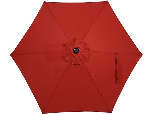 Sunnydaze Outdoor Patio Umbrella, 7.5' Burnt Orange