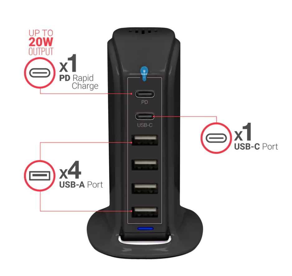 Aduro PowerUp PD Multi Port Charging Station - Gallery 24