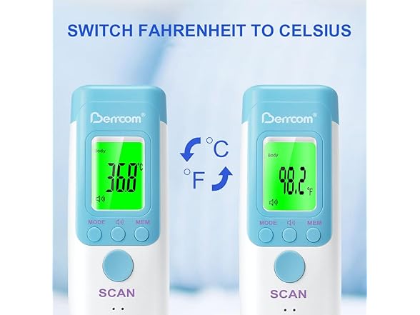 Berrcom 2-Pack Forehead Thermometer
