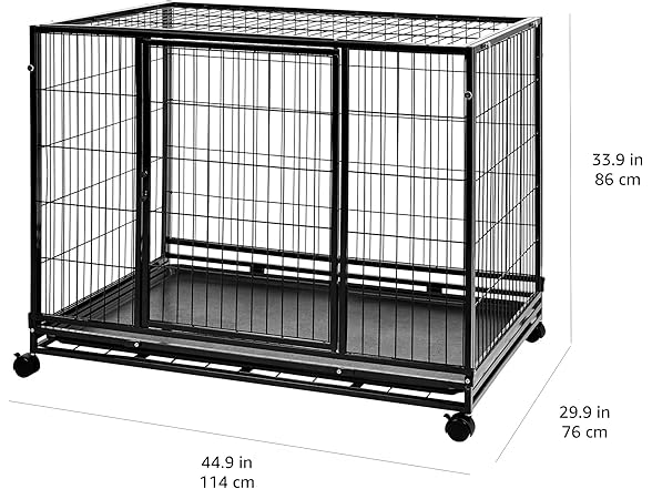 Amazon Basics - Portable Heavy Duty Dog Pet Kennel