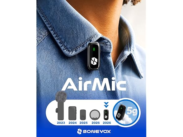 SONEVOX AirMic Mini (2TX 2RX Charging Case)
