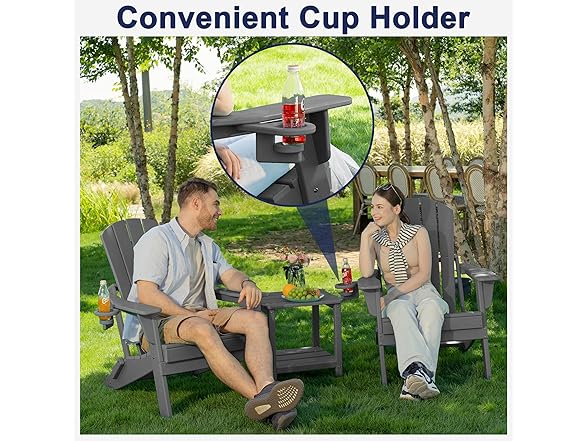 Plawdlik Folding Adirondack Chair