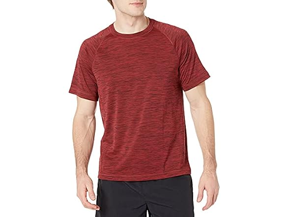 Amazon Essentials Quick-Dry UPF 50 Tee, Red (XS)