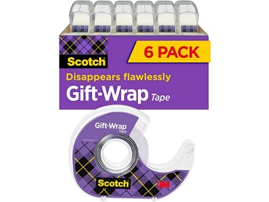 $11.99, Was $15.79, 24% Off! (6 Pack) Scotch Gift Wrap Tape dealfomo