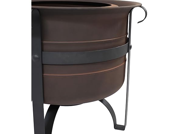 Sunnydaze 23-Inch Cauldron-Style Smokeless Wood-Burning Fire Pit