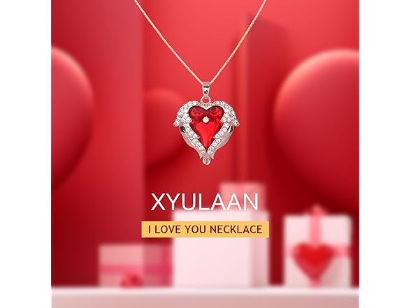 Xyulaan Red Preserved Rose w/ Necklace