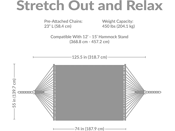 Sunnydaze Quilted Outdoor Hammock with Spreader Bars