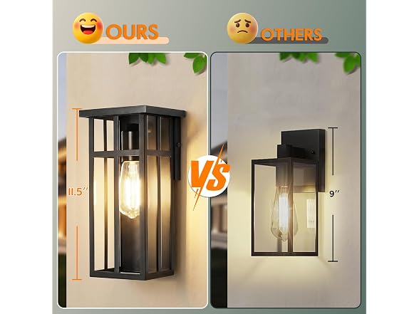 BesLowe Outdoor Wall Light Fixtures GV3T