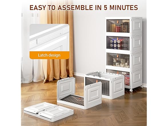 Wise Oannes 4 Tier Storage Bins with Lids