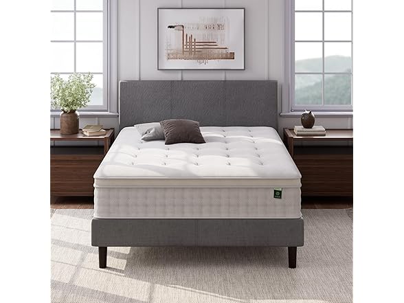 ZINUS 12" Queen Spring Hybrid Mattress