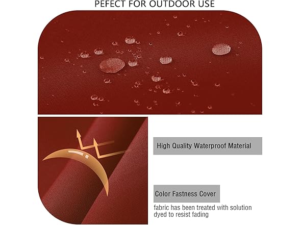 Outdoor Chair Pads with Ties 2 Pack