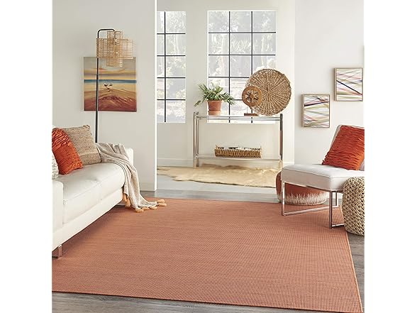 Nourison Indoor-Outdoor Terracotta 8' x 10' Area Rug