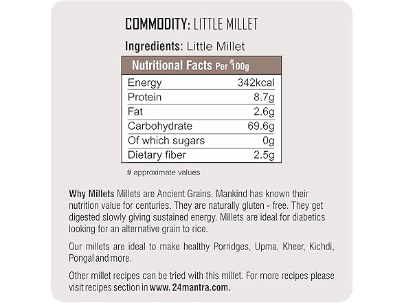 24 Mantra Organic Little Millet 500g