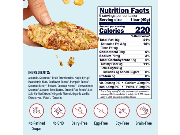 (18ct) YES BAR Gluten-free Snack Bars - Salty Sweet
