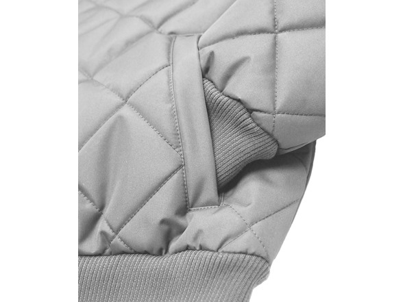 Womens Oversized Quilted Bomber Jacket