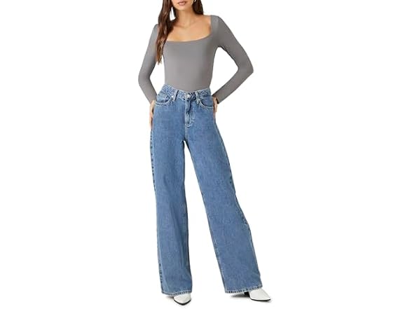 Forever 21 (L) Long-Sleeve Bodysuit
